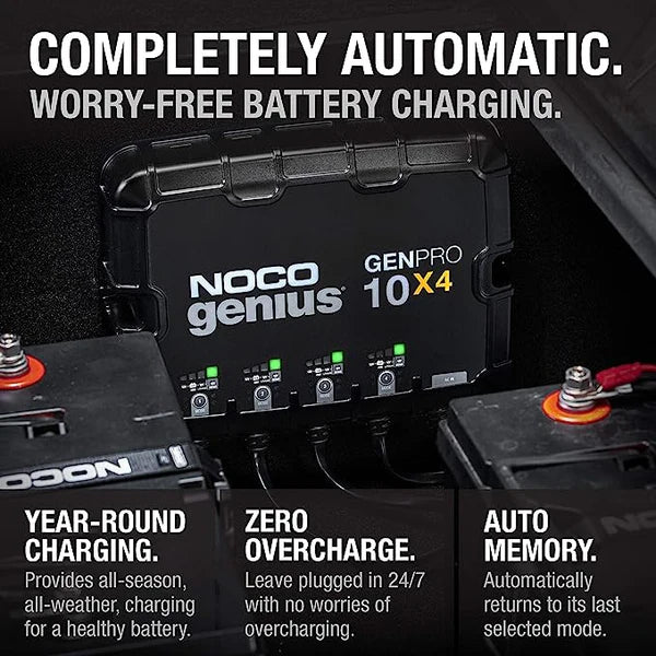Battery Charger - Noco Genius 10x4-charge 4 batteries at once
