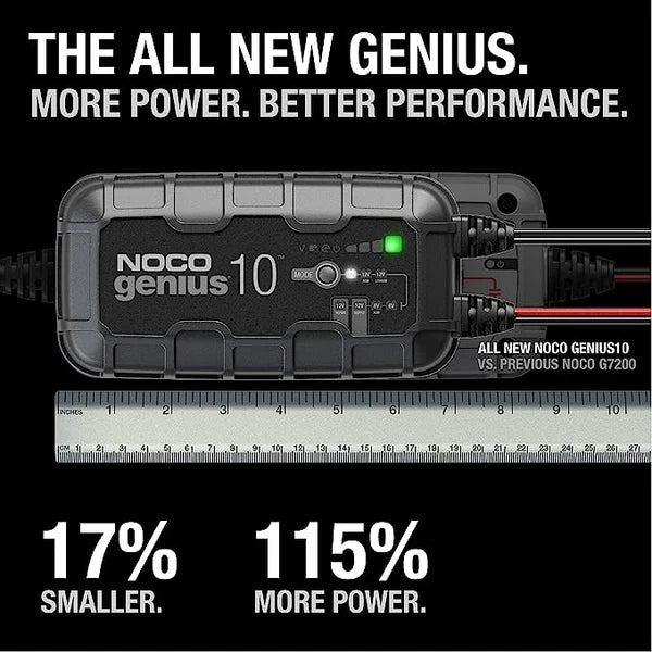 Battery Charger - Noco Genius 10-charges 2x faster