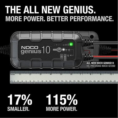 Battery Charger - Noco Genius 10-charges 2x faster